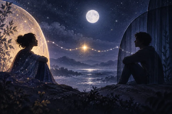 Illustrative Saturn-inspired circle of light representing a dependable agreement and shared future