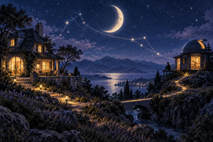 Editorial illustration accompanying: What does a meaningful connection need when one person wants a shared home and the other wants a permanent home base of their own?