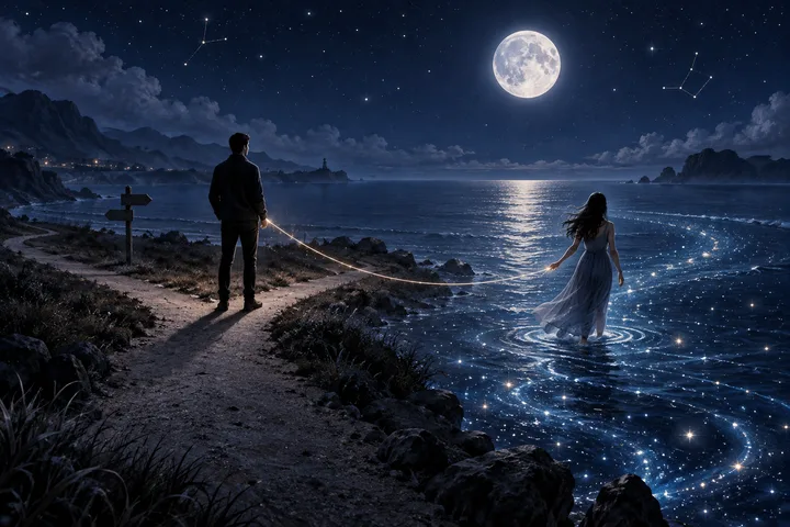 Editorial illustration accompanying: When does adapting to a meaningful relationship become drifting into it?